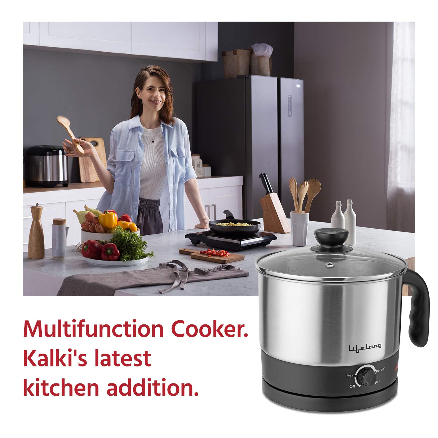 Lifelong Multifunction Cooker/Kettle 1.5 litres LLMC01